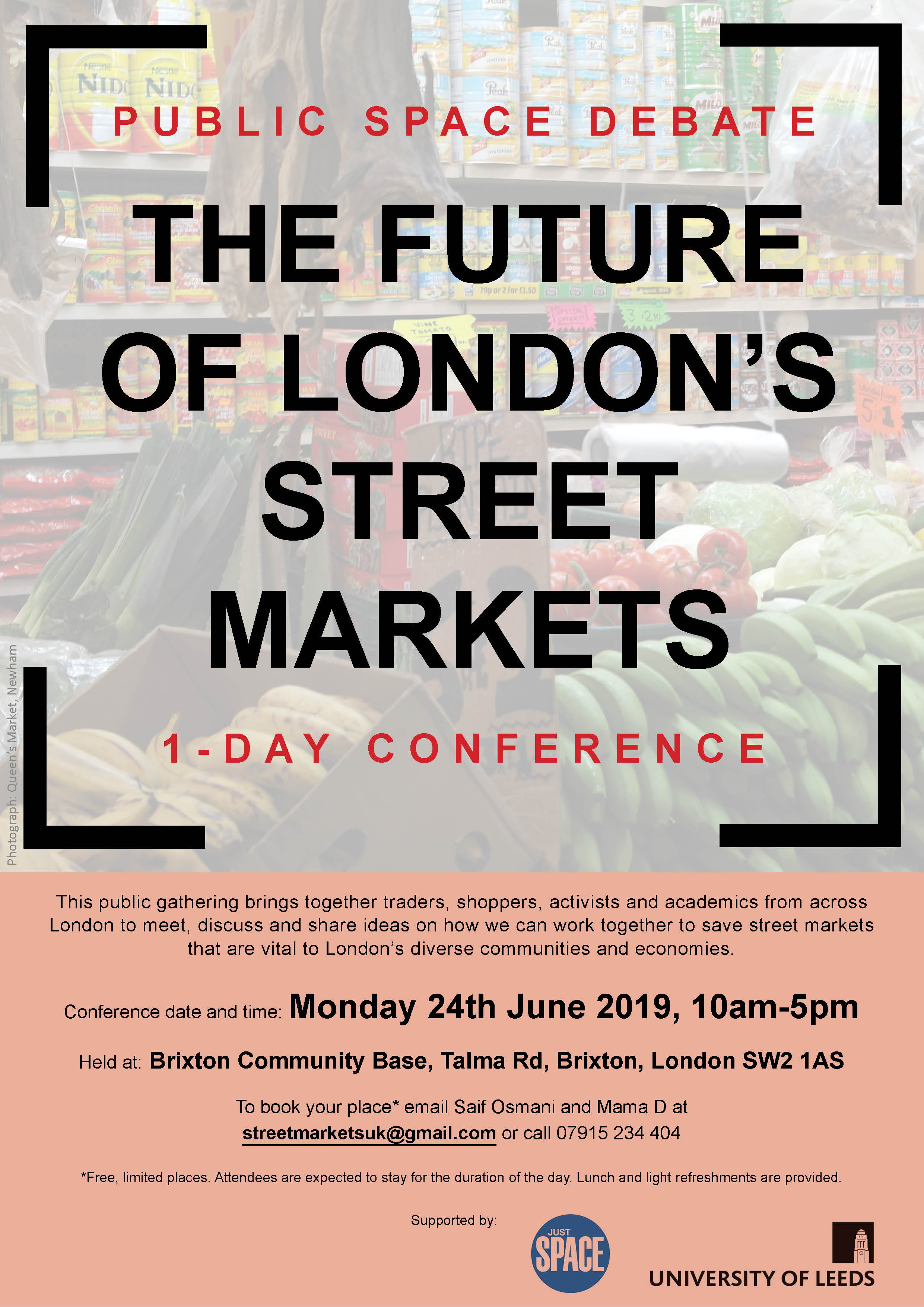 The Future of London’s Street Markets (1-day conference)