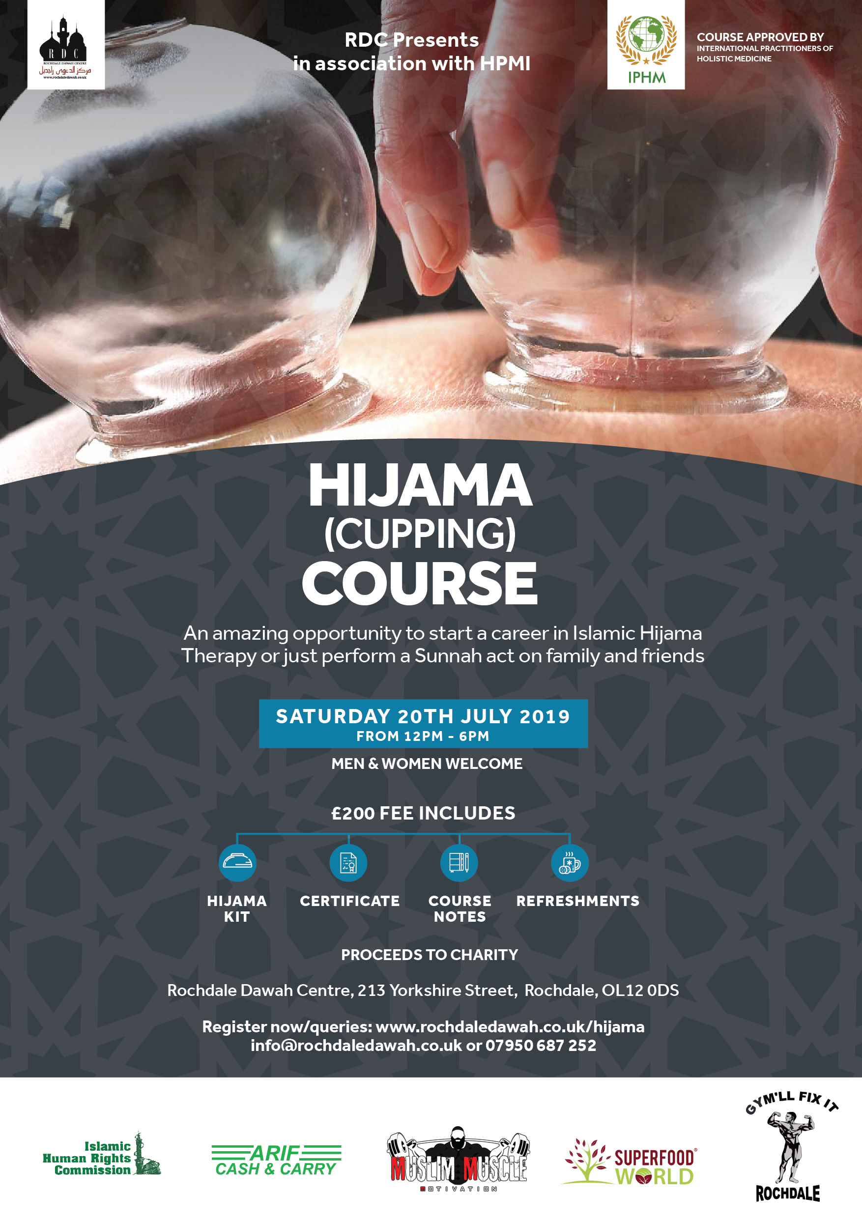 Hijama (Cupping) Course for Charity!