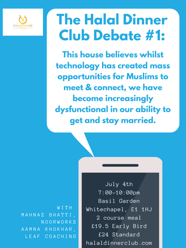 Halal Dinner Club Debate and Dinner
