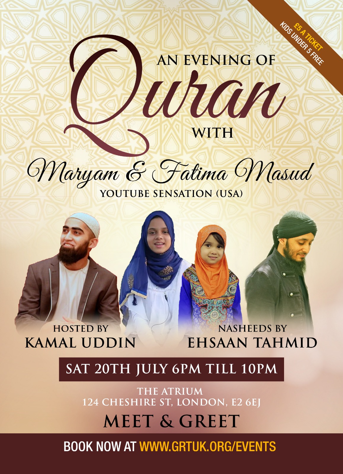 An evening of Qu'ran with Maryam & Fatima Masud (USA).
