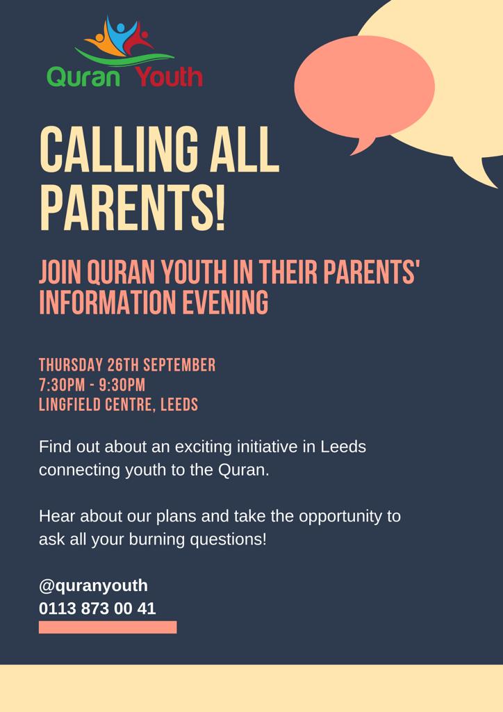Quran Youth Parent Engagement Evening