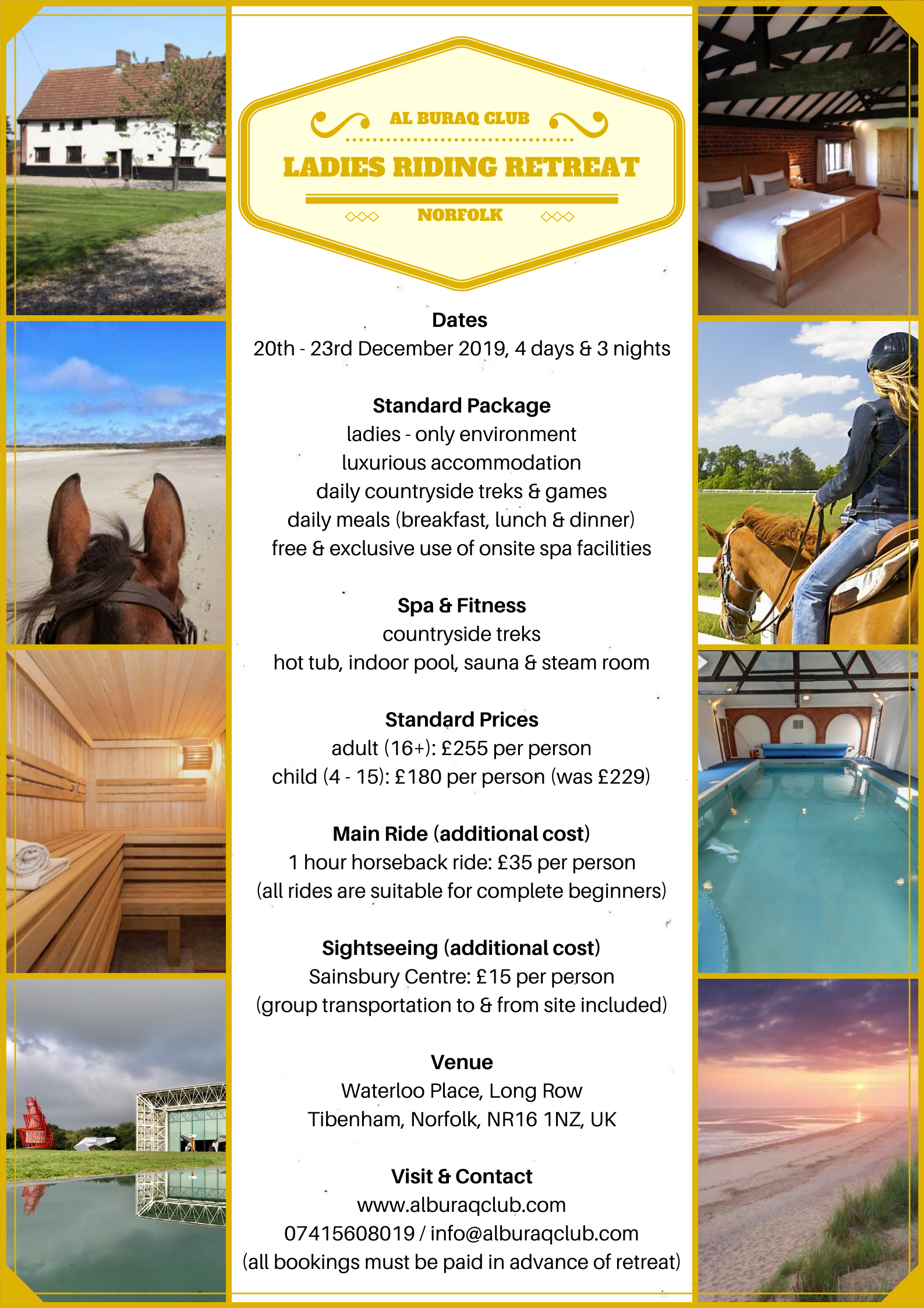 Al Buraq club - Ladies Riding Retreat: Norfolk