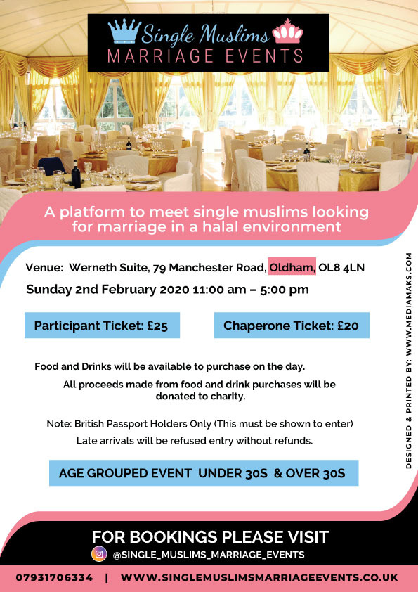 Single Muslim marriage event
