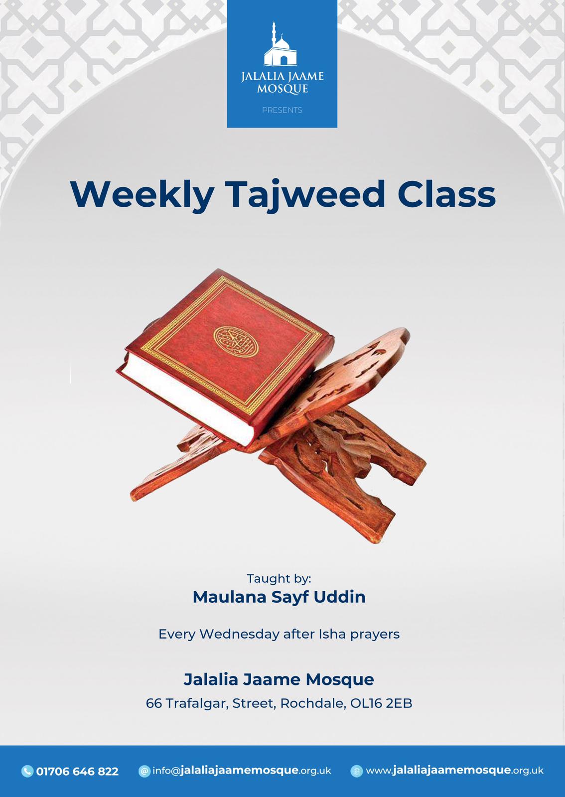 Weekly Tajweed Class