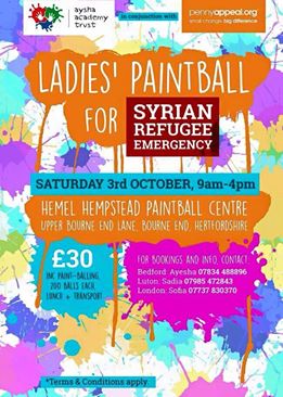 Ladies' Paintball for Syrian Refugee