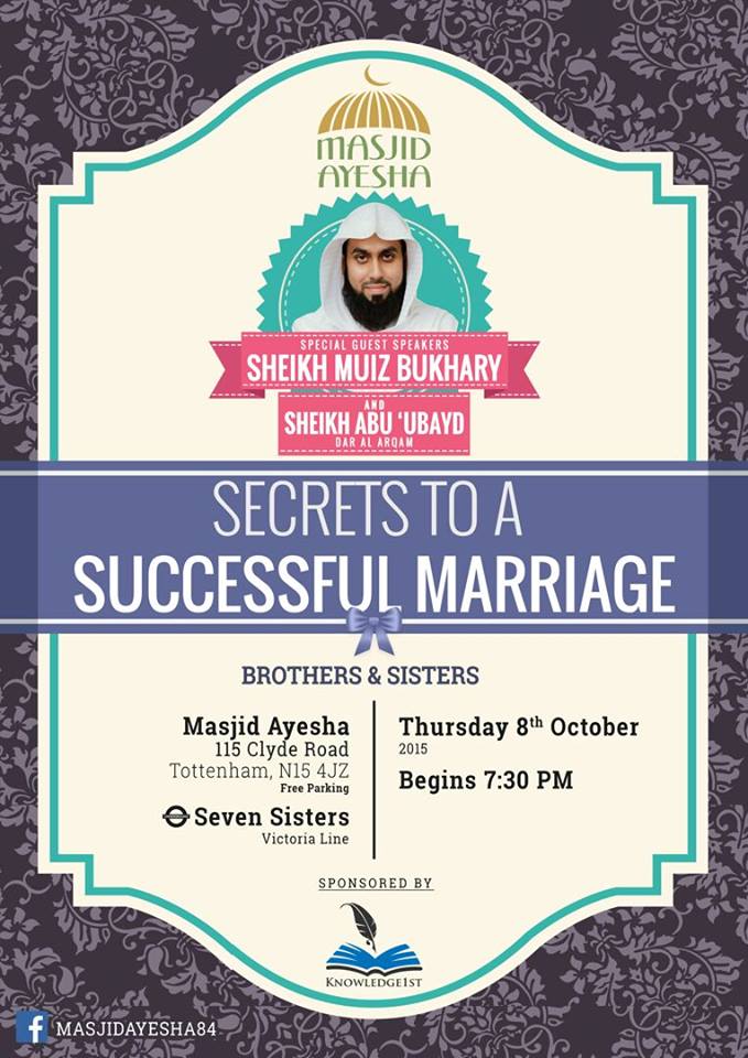 Secrets to a successful marriage