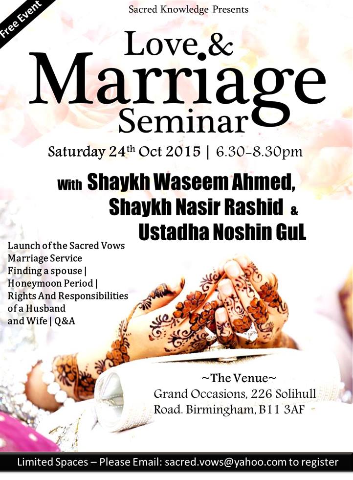 Love and Marriage Seminar