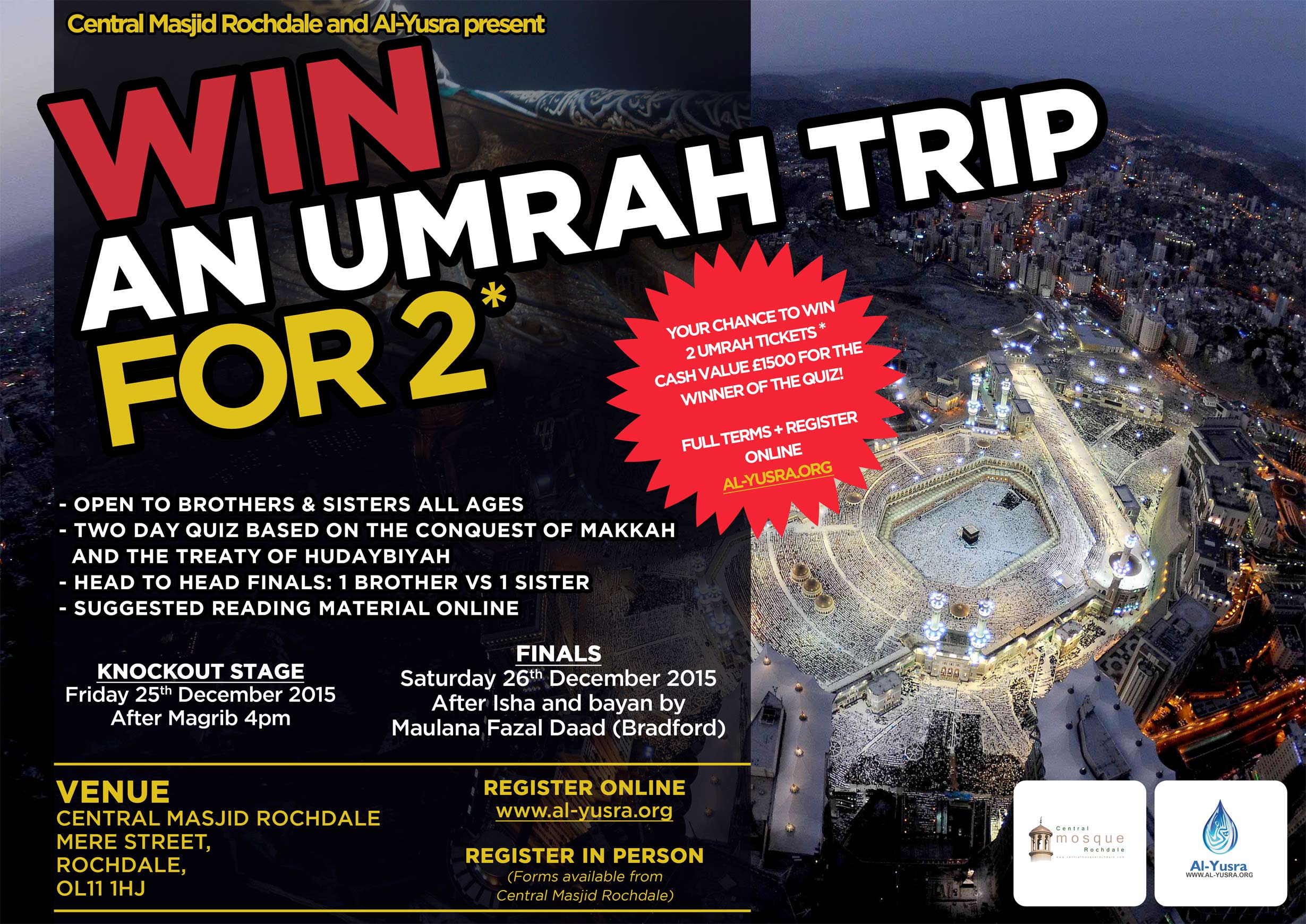 WIN AN UMRAH TRIP FOR 2!