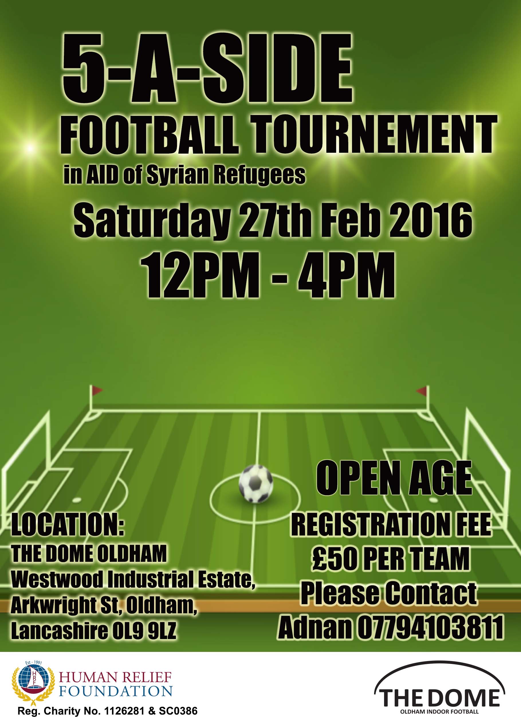 Football Tournament in Aid of Syrian Refugees