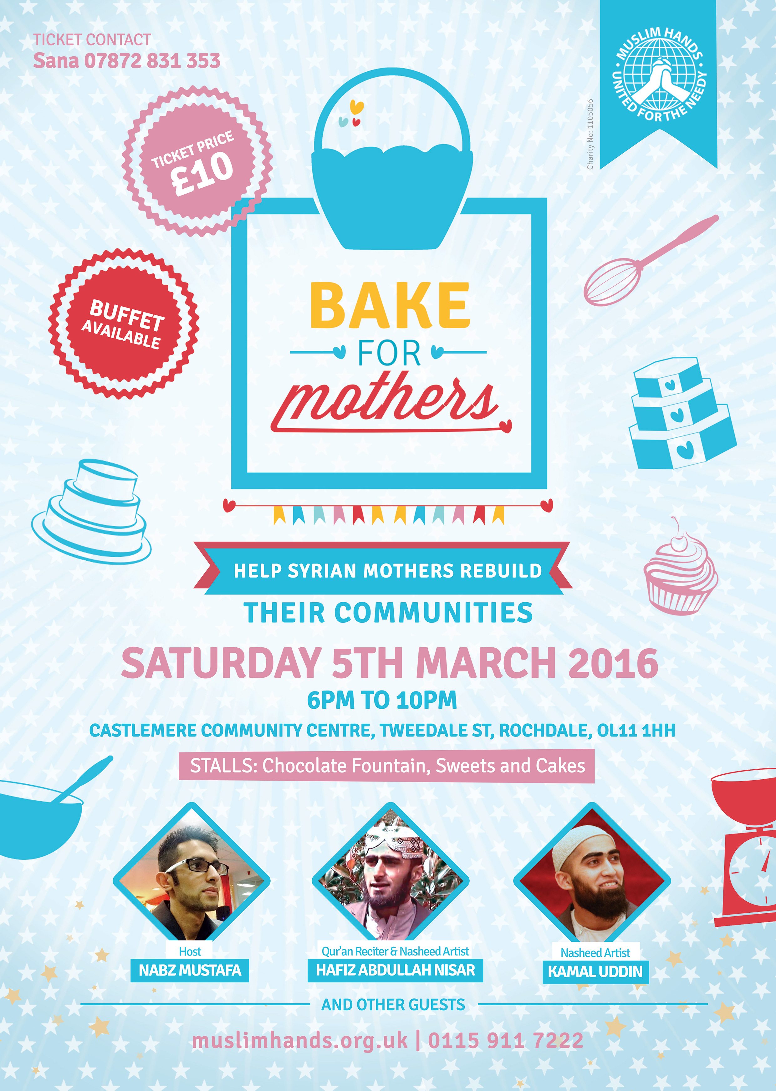 Bake For Mothers-An Evening In Rochdale