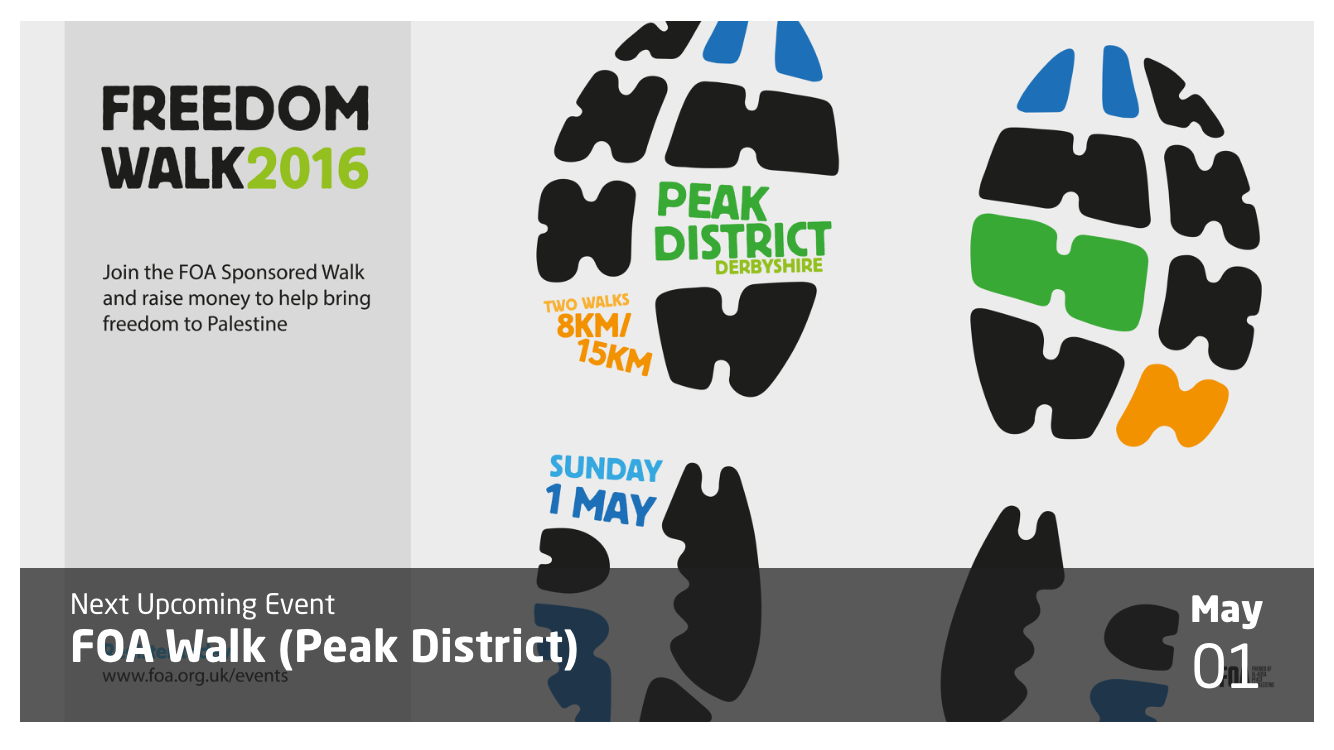 Join Friends of Al Aqsa Sponsored Walk and help bring freedom to Palestine