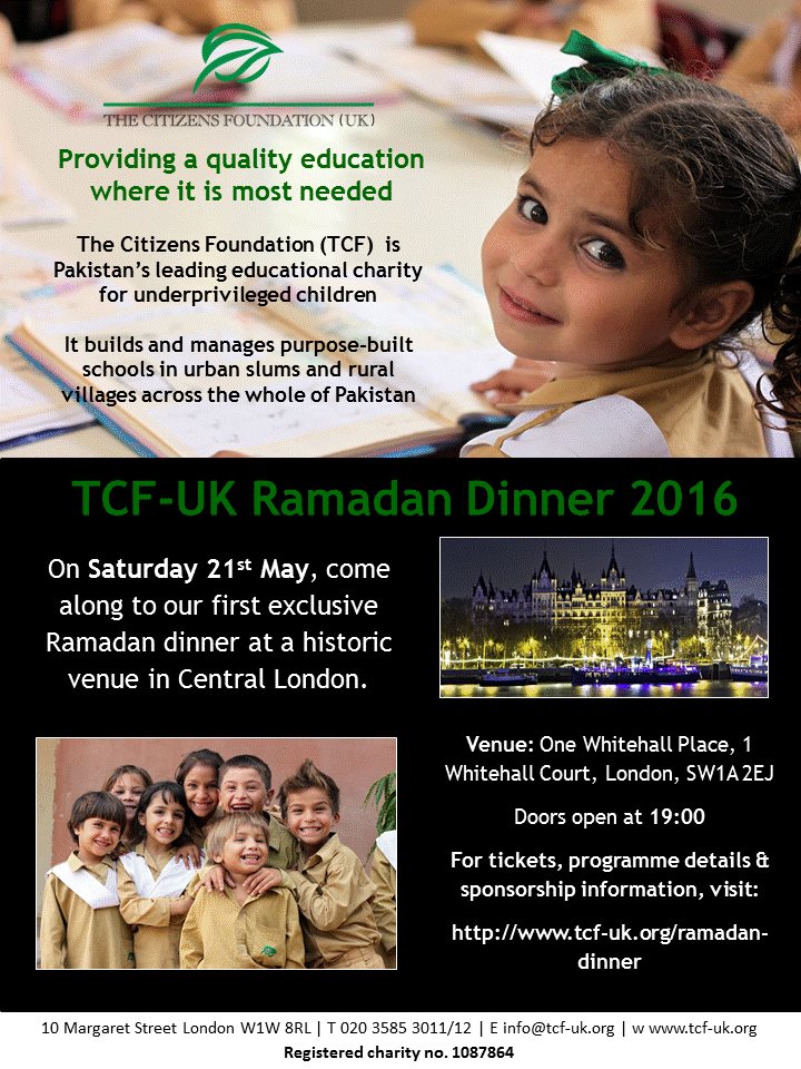 TCF-UK Ramadan Dinner