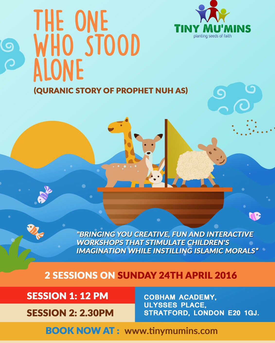 Interactive children's workshop on the story of Prophet Nuh (AS)