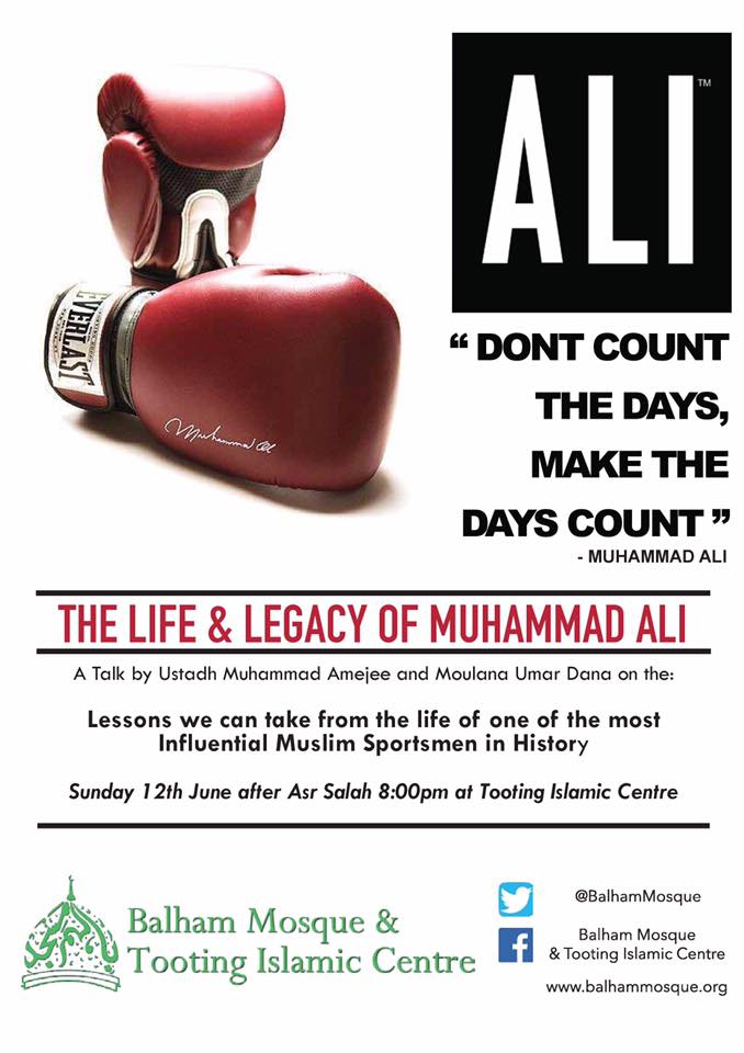 Don't count the days. Make the days count: The life and legacy of Muhammad Ali