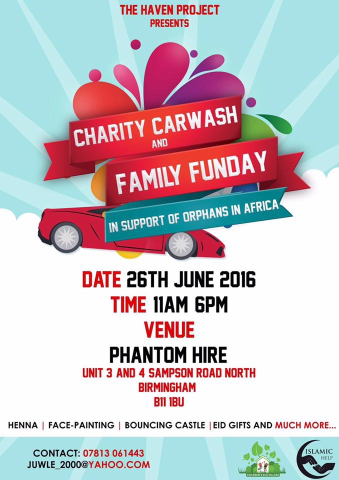 CARWASH & FREE FAMILY FUNDAY