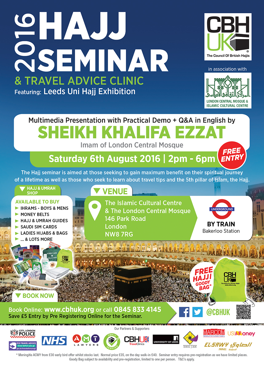 2016 Hajj Seminar & Travel Advice Clinic - Regents Park