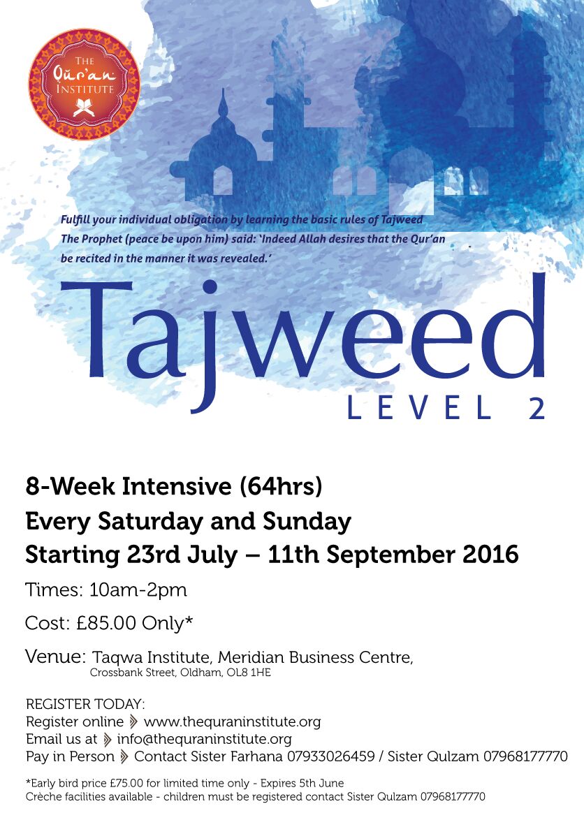 The Qur'an Institute - Level 2 Tajweed Course