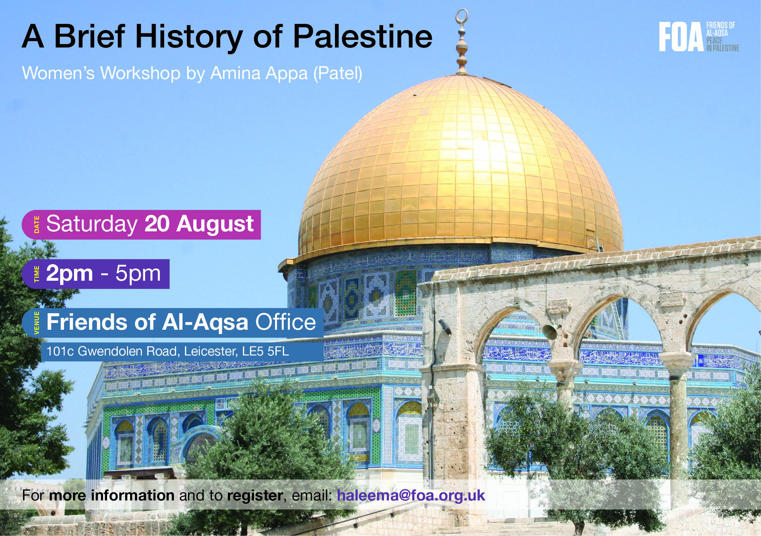 Brief History of Palestine - Women's Workshop