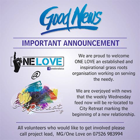 ONE LOVE @ CITY RETREAT