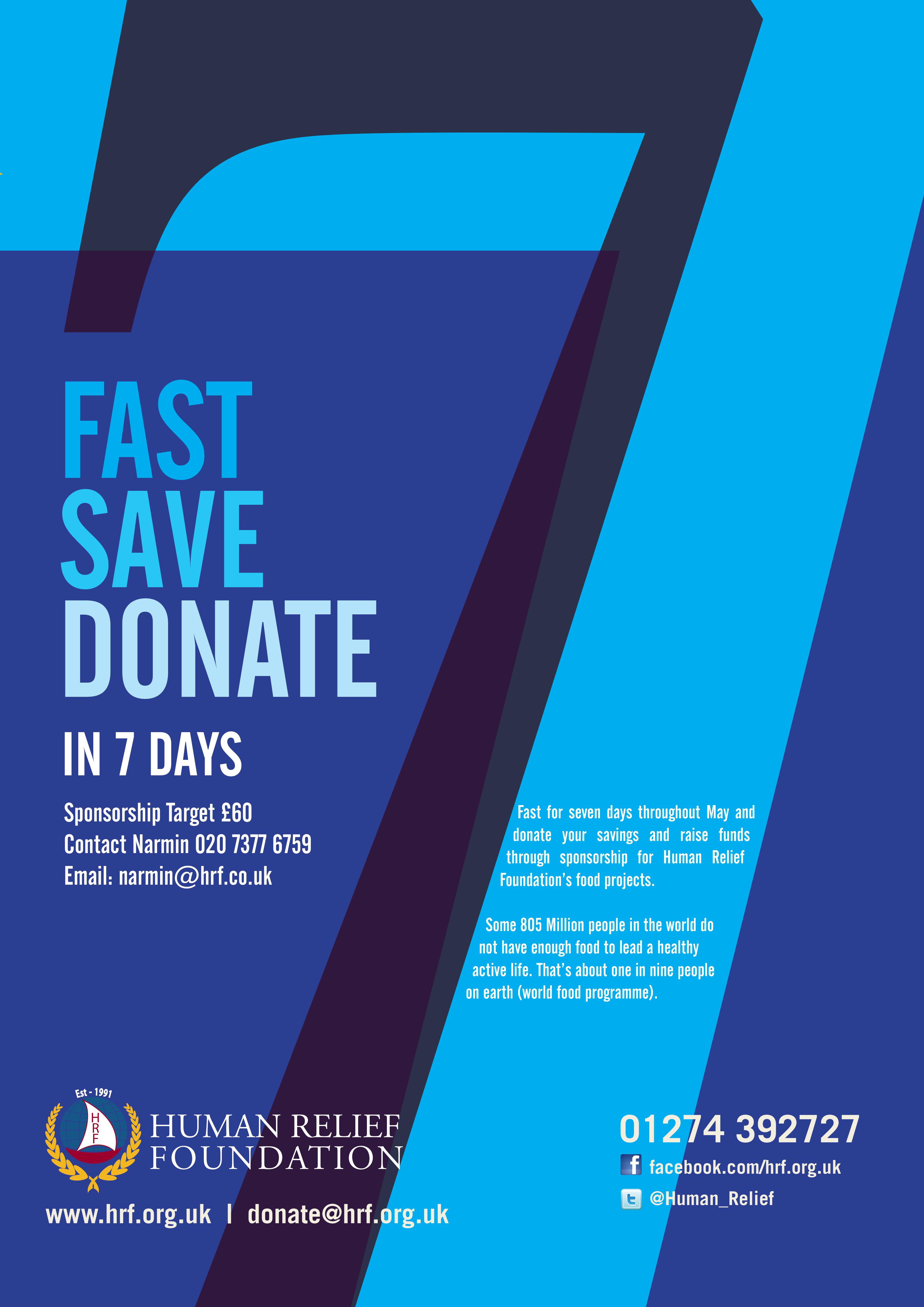 Fast, Save, Donate