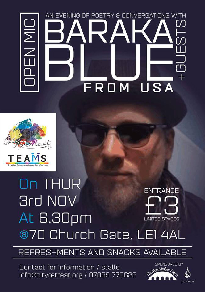 OPEN MIC - EXCLUSIVE - AN EVENING OF POETRY & CONVERSATIONS WITH BARAKA BLUE +GUESTS