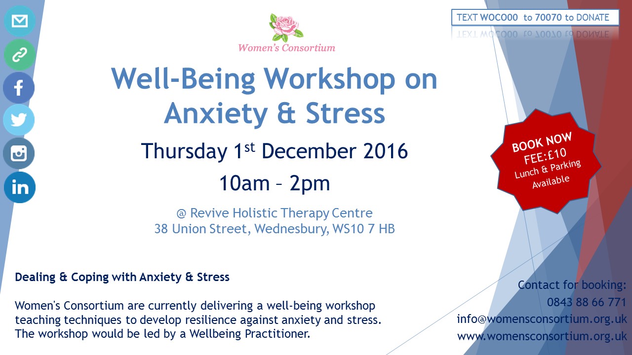 Well-Being Workshop on Anxiety & Stress