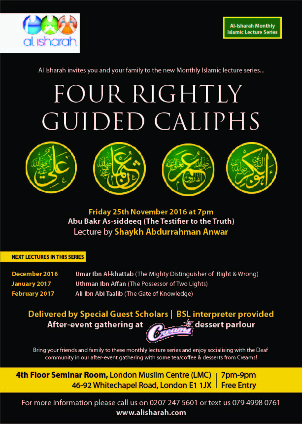 Abu Bakr As-Siddeeq - The life & achievements of the testifier of the truth (Four Rightly guided Caliphs)