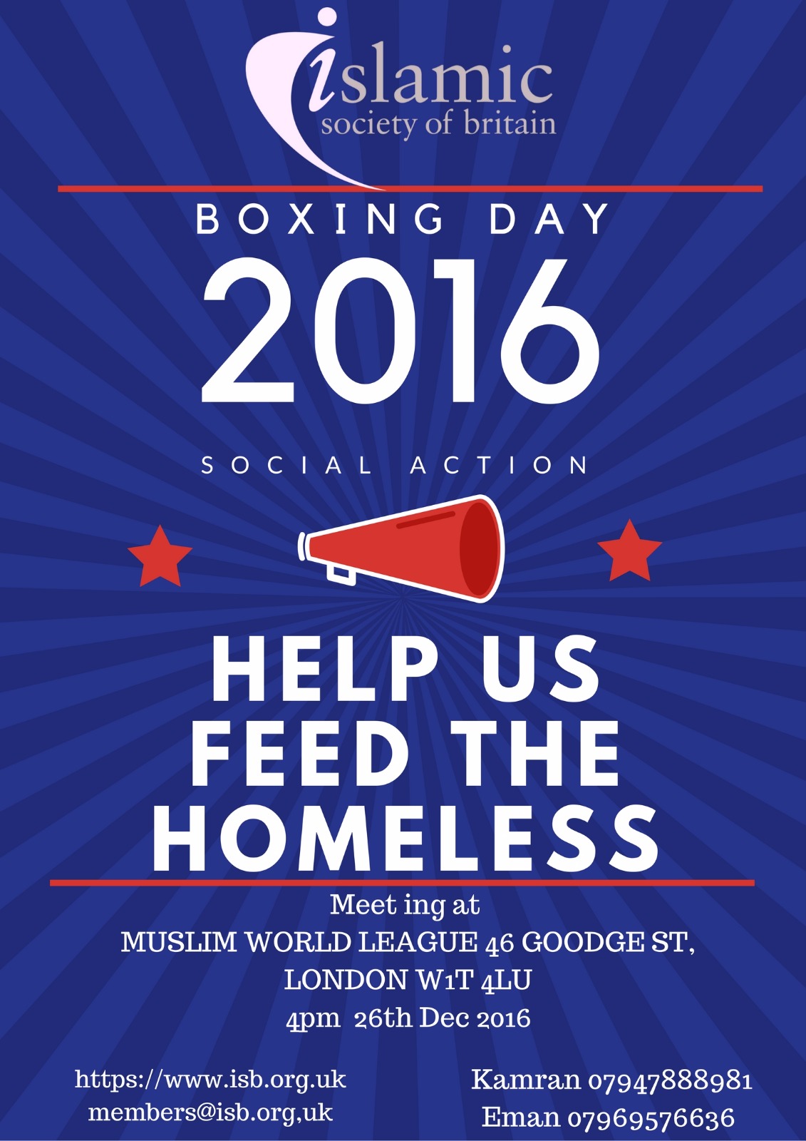 Help Us Feed the Homeless: ISB