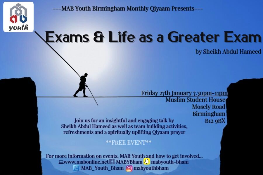 Exams & Life as a Greater Exam