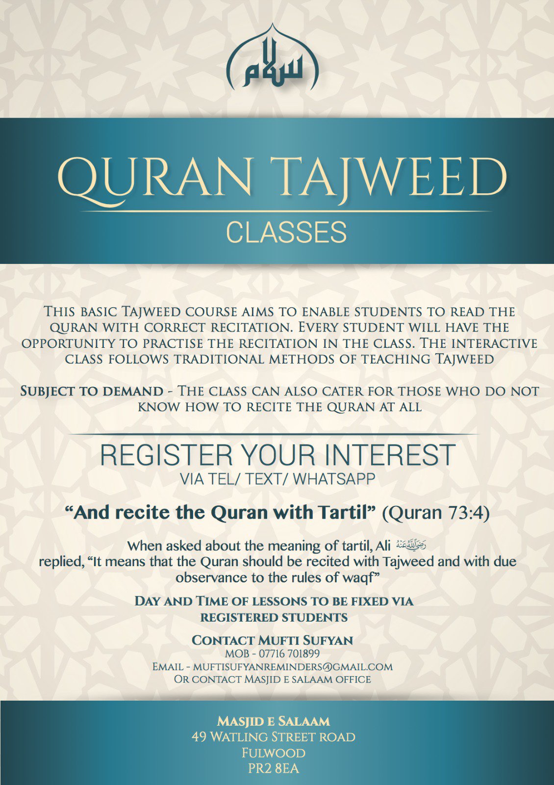 Quran Tajweed Classes
